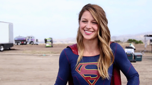Supergirl smile gif